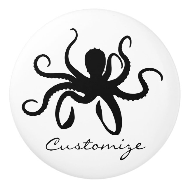 Octopus Silhouette Thunder_Cove Knopp (Framsidan)
