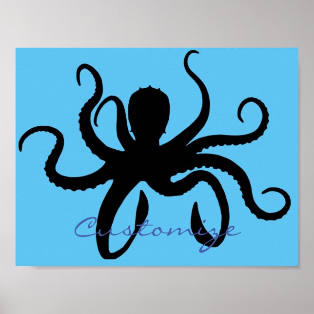 Octopus Silhouette Thunder_Cove Poster (Framsidan)