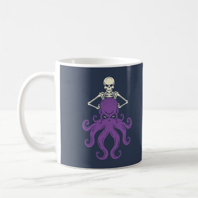Octopus Skeleton Kaffemugg (Vänster)
