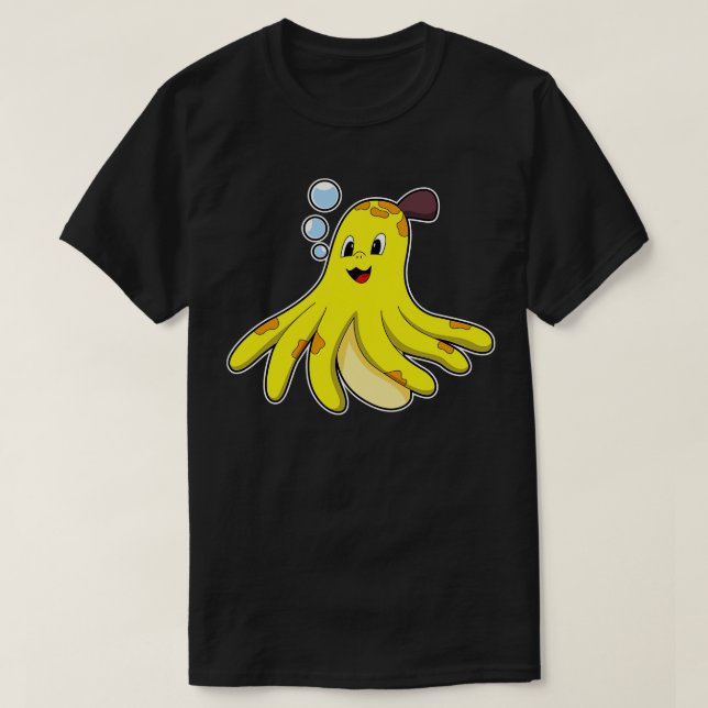 Octopus som Banana T Shirt (Design framsida)