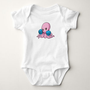 Octopus som Boxer med Boxinghandskar T Shirt