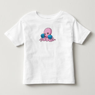 Octopus som Boxer med Boxinghandskar T Shirt