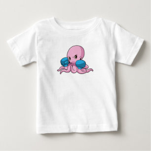 Octopus som Boxer med Boxinghandskar T Shirt