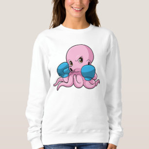 Octopus som Boxer med Boxinghandskar T Shirt
