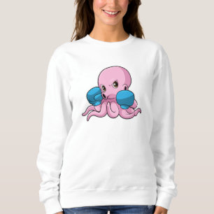 Octopus som Boxer med Boxinghandskar T Shirt