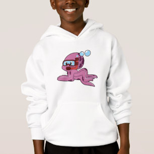 Octopus som Diver med Snorkel T Shirt
