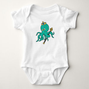 Octopus som Kung med Trident T Shirt