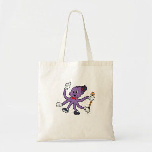 Octopus som Magician med Hat Tygkasse