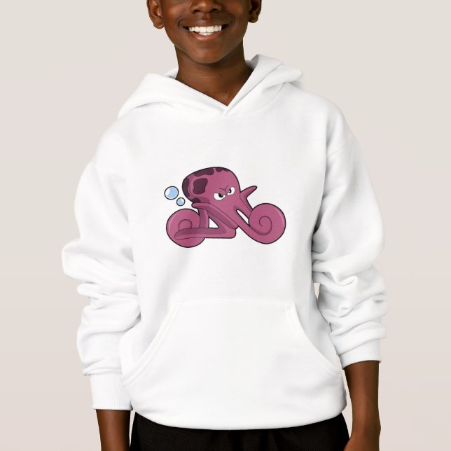 Octopus som motorcykel t shirt (Framsida)