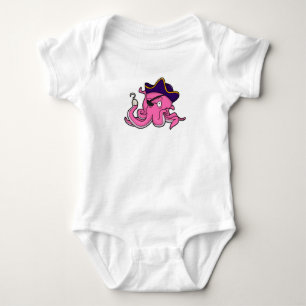 Octopus som Pirat med Hookad hand T Shirt