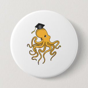 Octopus som Student med diplomat Knapp