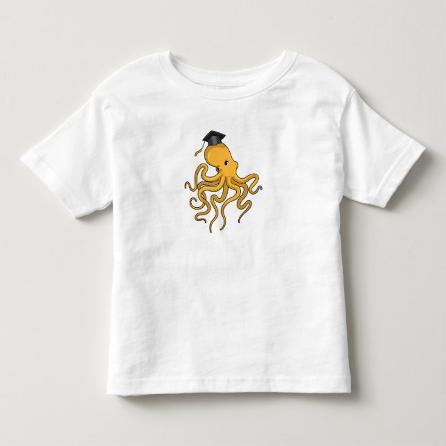 Octopus som Student med diplomat T Shirt (Framsida)