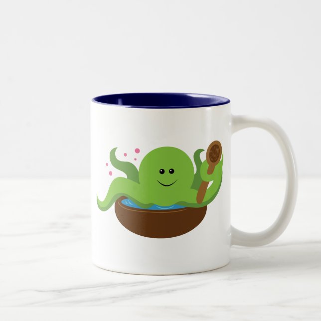 Octopus Soppa Två-Tonad Mugg (Höger)