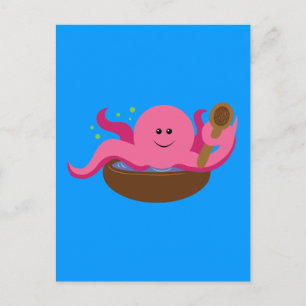 Octopus Soppa Vykort