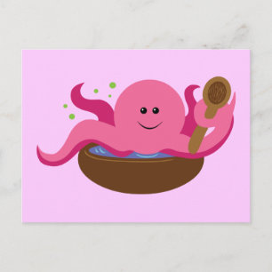 Octopus Soppa Vykort