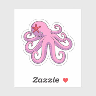 Octopus Starfish Klistermärken