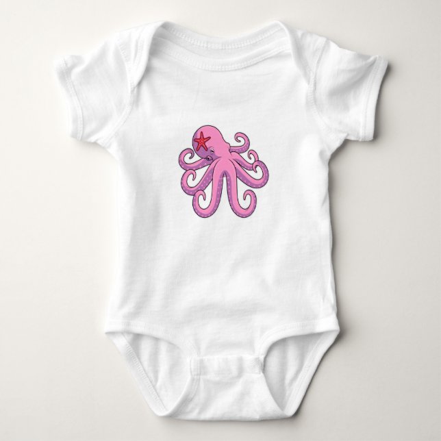 Octopus Starfish T Shirt (Framsida)