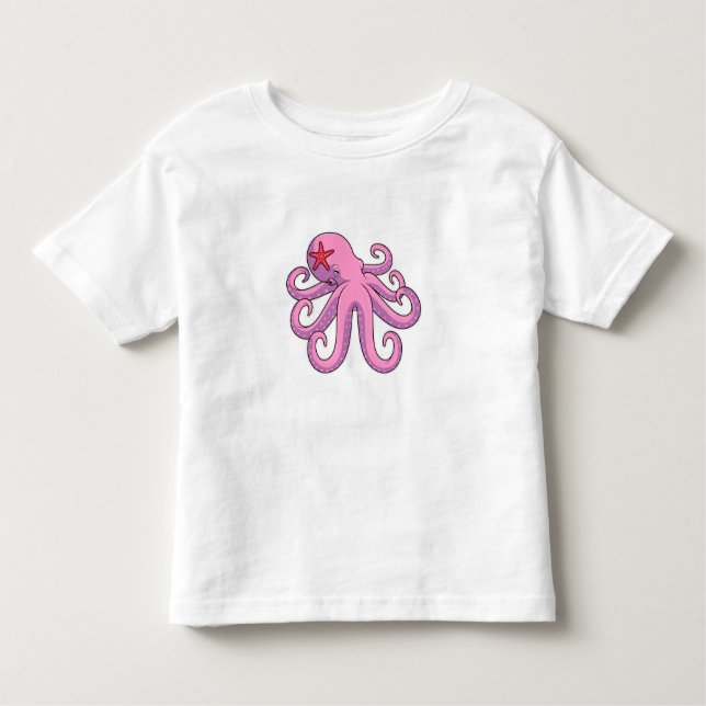Octopus Starfish T Shirt (Framsida)