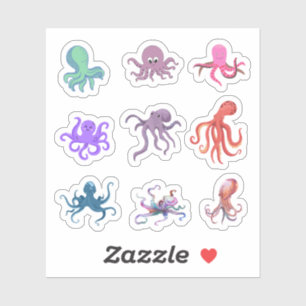 Octopus Stickers Klistermärken