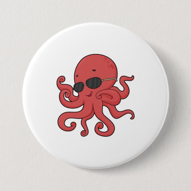 Octopus Sunglass Knapp (Framsida)