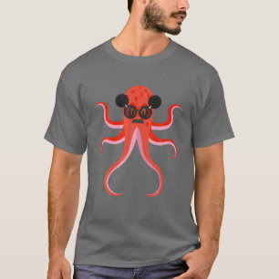 Octopus Sunglass Surfer Funny T Shirt