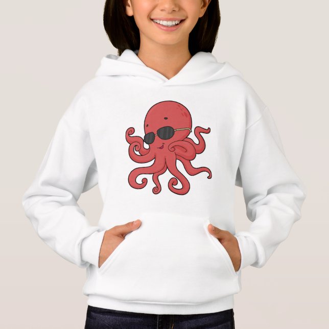 Octopus Sunglass T Shirt (Framsida)