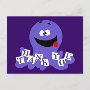 Octopus Tack Vykort