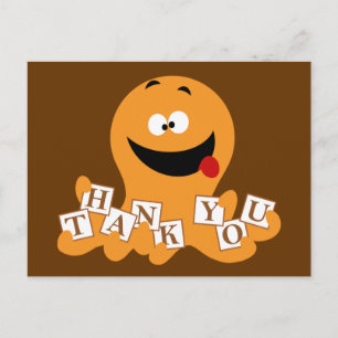 Octopus Tack Vykort
