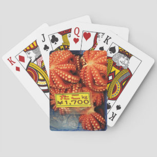 Octopus Tako た こ Tsukiji Fish Market, Tokyo, Japan Spel Kort