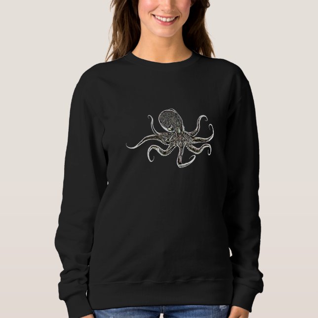 Octopus Tentacle Squid Ocean Animals Octopus 1 T Shirt (Framsida)