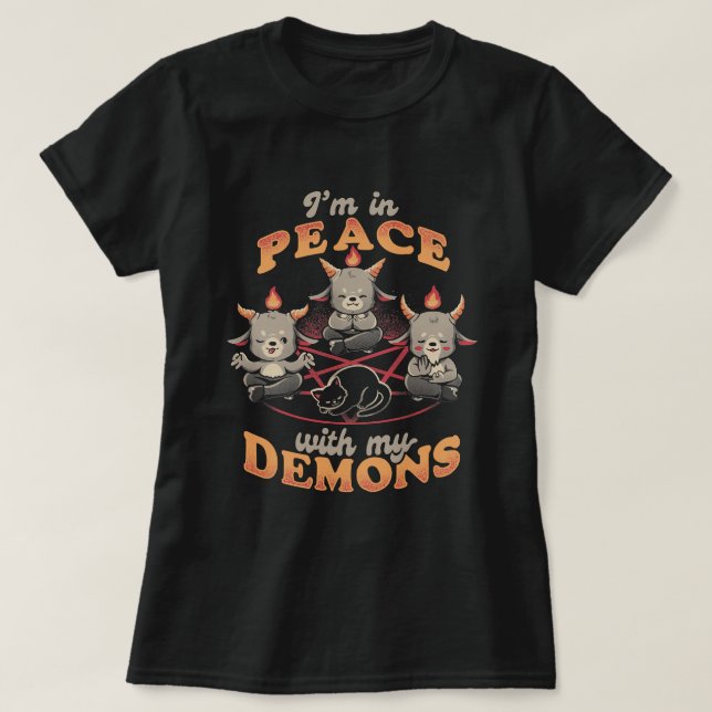 Octopus Tentacles Anatomiskt hjärtkardiolog Han T Shirt (Design framsida)