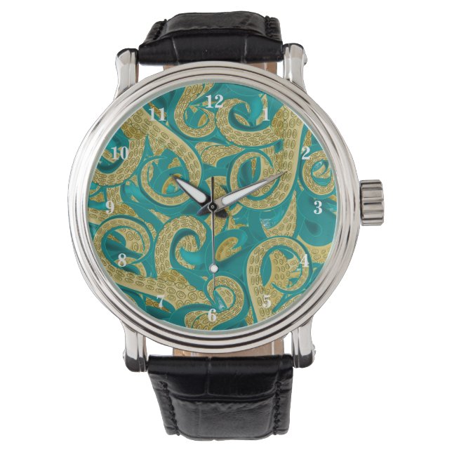 Octopus Tentacles Art Watch Armbandsur (Framsida)