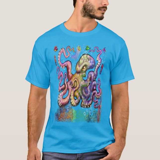 Octopus Tentacles T Shirt (Framsida)