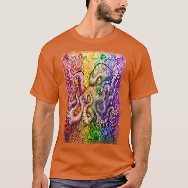 Octopus Tentacles T Shirt (Framsida)