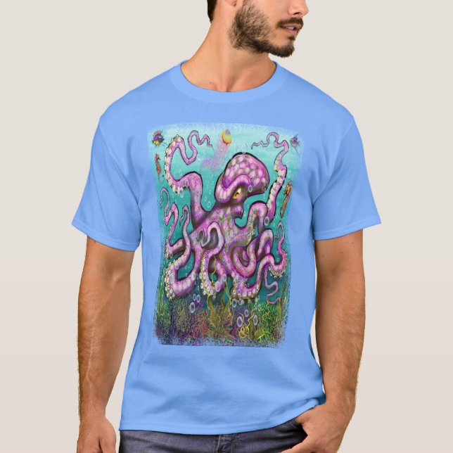 Octopus Tentacles T Shirt (Framsida)