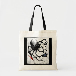 Octopus Tote Bag - Naturlig Tygkasse