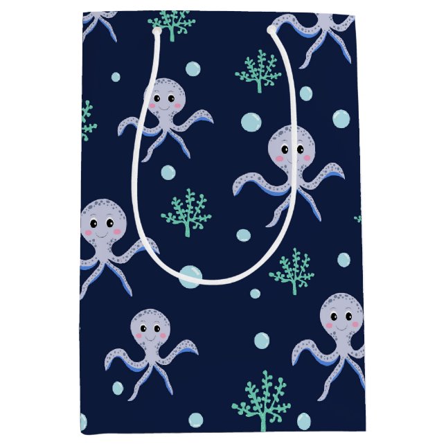 Octopus under havets ungar mönster (Framsidan)