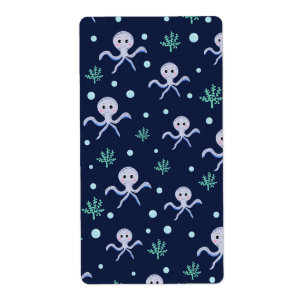 Octopus under havets ungar mönster fraktsedel