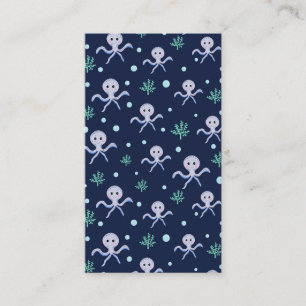 Octopus under havets ungar mönster rabattkort