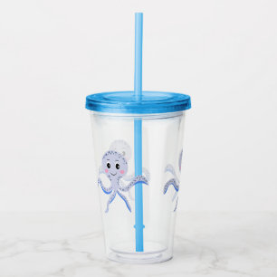 Octopus under havets ungar mönster take away mugg