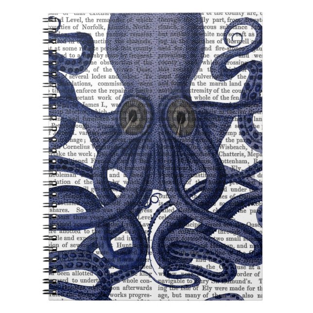Octopus uppåt och nedåt anteckningsbok (Framsidan)