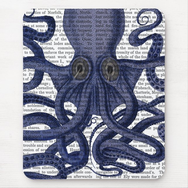Octopus uppåt och nedåt musmatta (Framsidan)