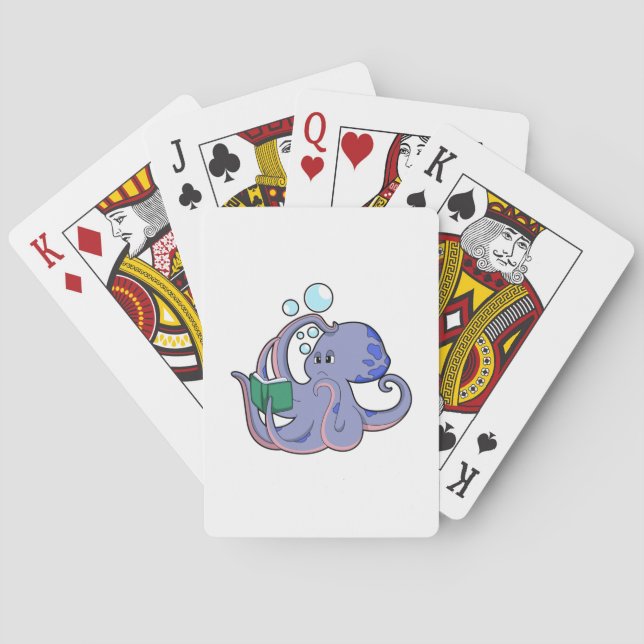 Octopus vid läsning med Bok Casinokort (Baksidan)