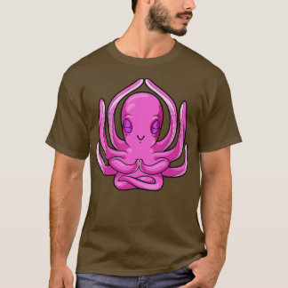 Octopus vid Yoga Exercise T Shirt