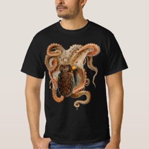 Octopus Vulgaris, Gamla Marina Djur Tee Shirt