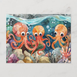 Octopus Vykort