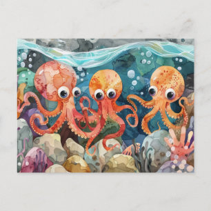 Octopus Vykort