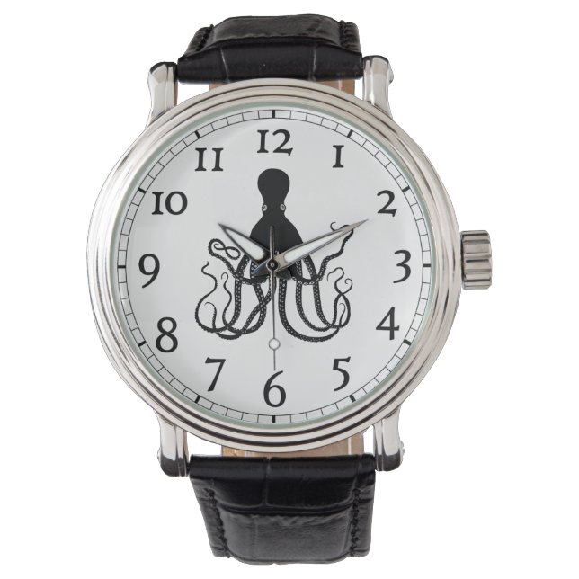Octopus Watch med nummer Armbandsur (Framsida)