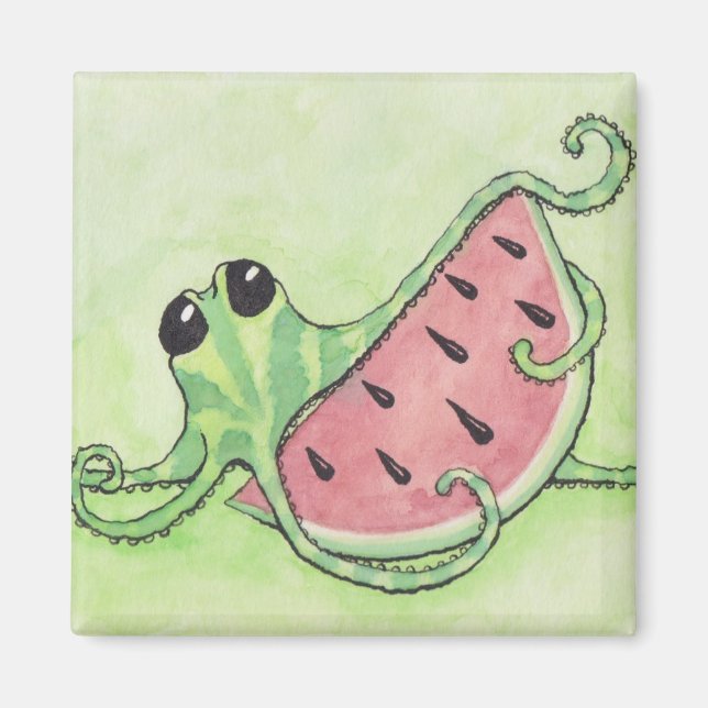 Octopus & Watermelon Magnet (Framsidan)
