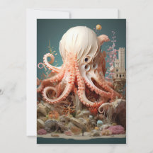 Octopus World Underwater Fantasy Ocean Abstrakt